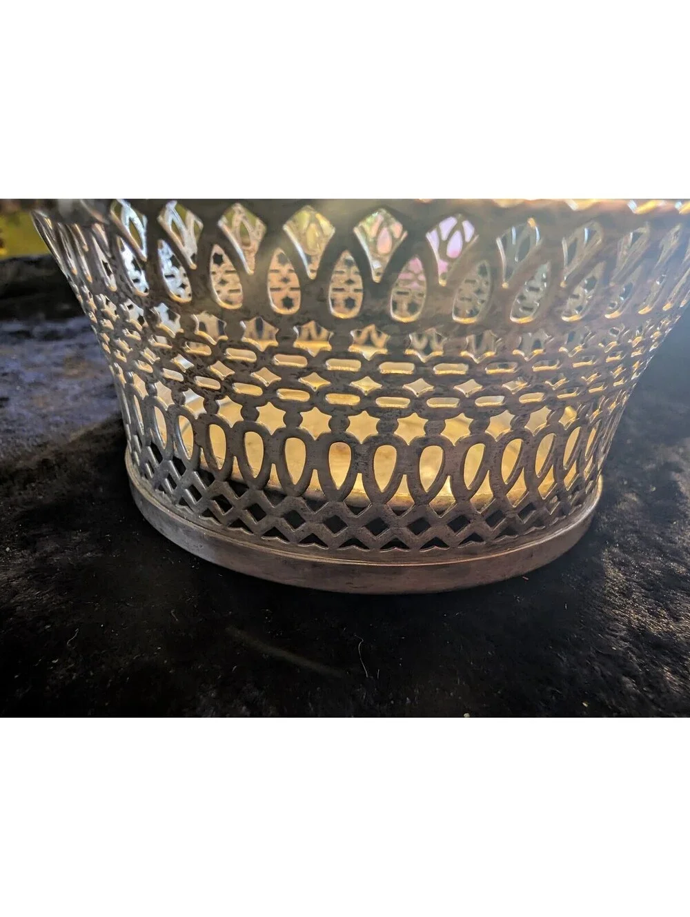 Vintage Napier Silver Plate Decorative Basket